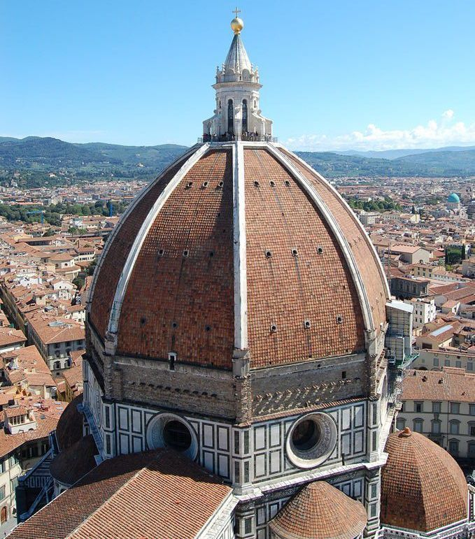 Brunelleschi's dome, embodying the Renaissance era of architectural competitions.
