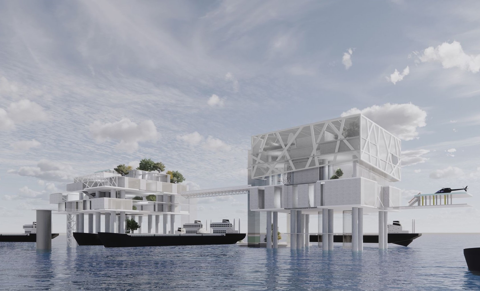 Future of Living: Green, Serene, Marine