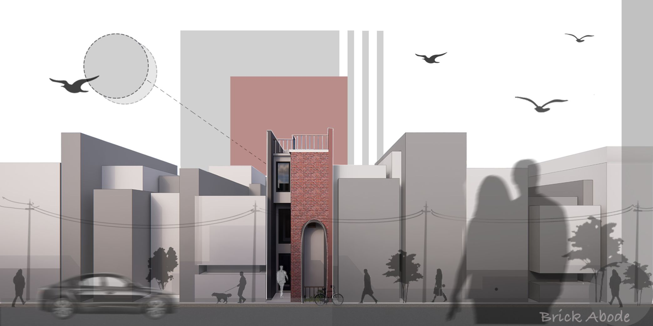 Brick Abode: A serene blend of brick, concrete, and glass embodying Bangalore's authentic essence.