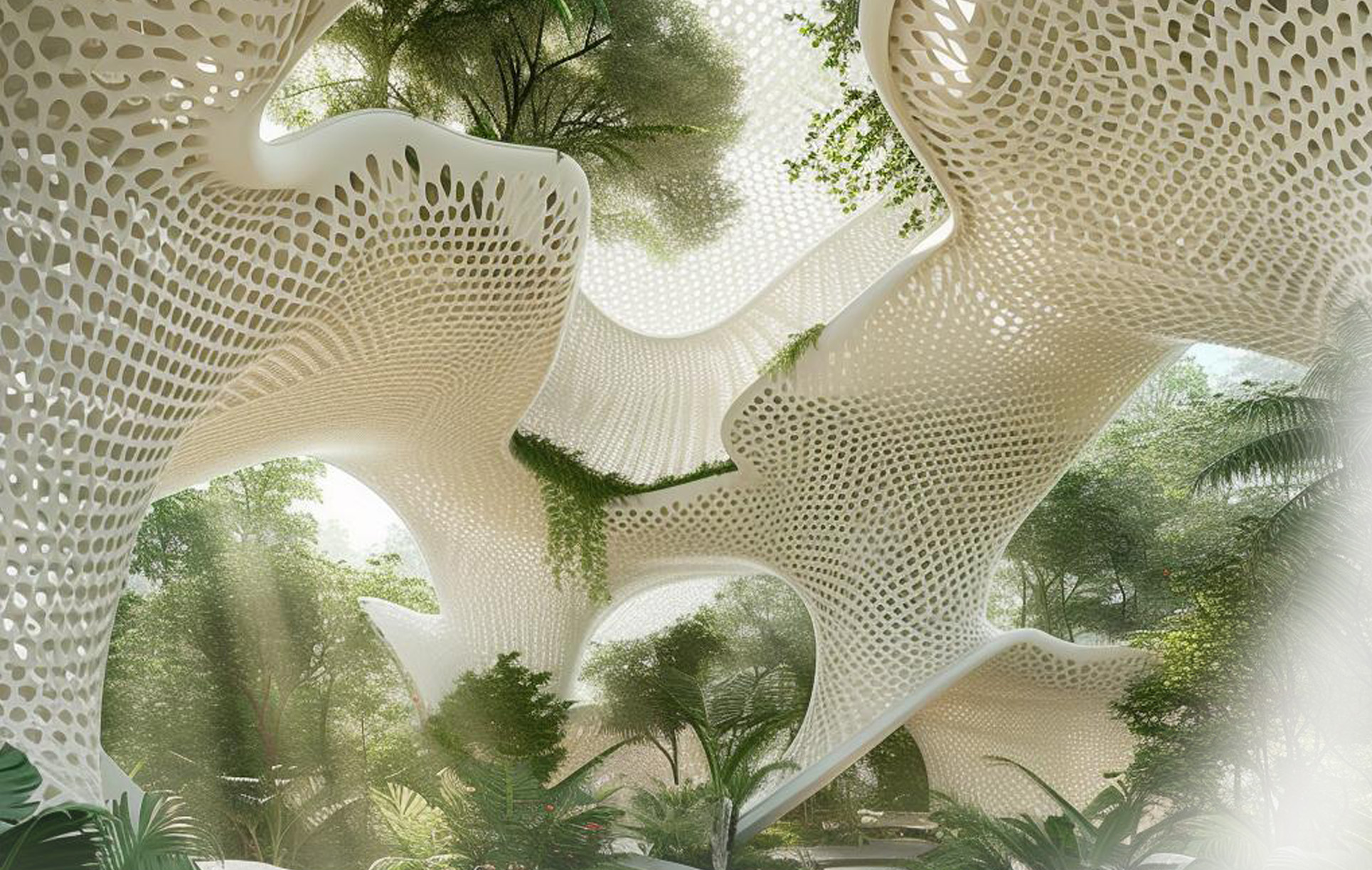 Visual from <b>Eco Harmony Pavilion</b> - A project that focuses on designing and constructing building with minimal negative impact on the environment while promoting sustainable living.