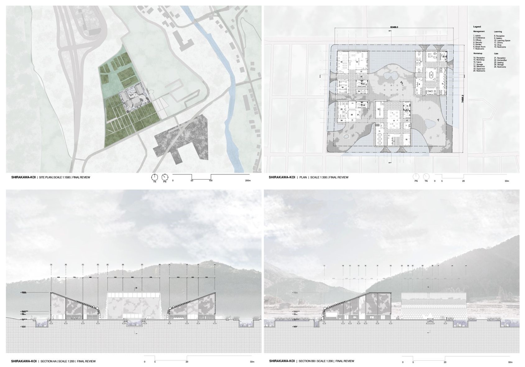 Strategic design planning for the Shirakawa-Koi Cultural Center.