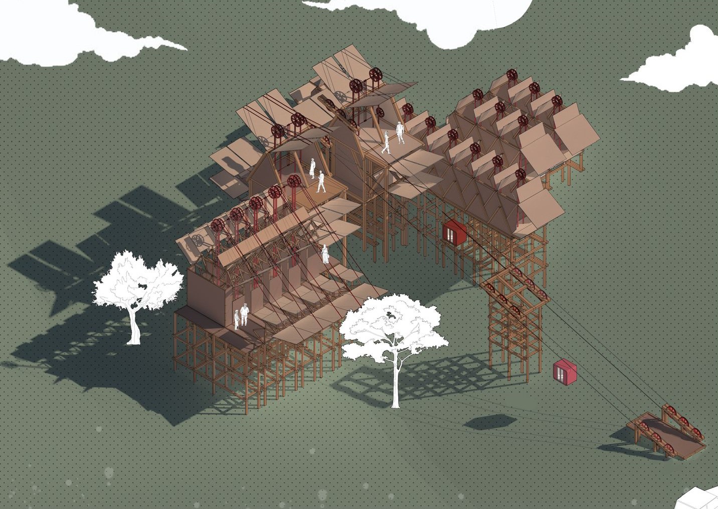 Innovative cultural center blending tradition with modernity in Shirakawa-go.