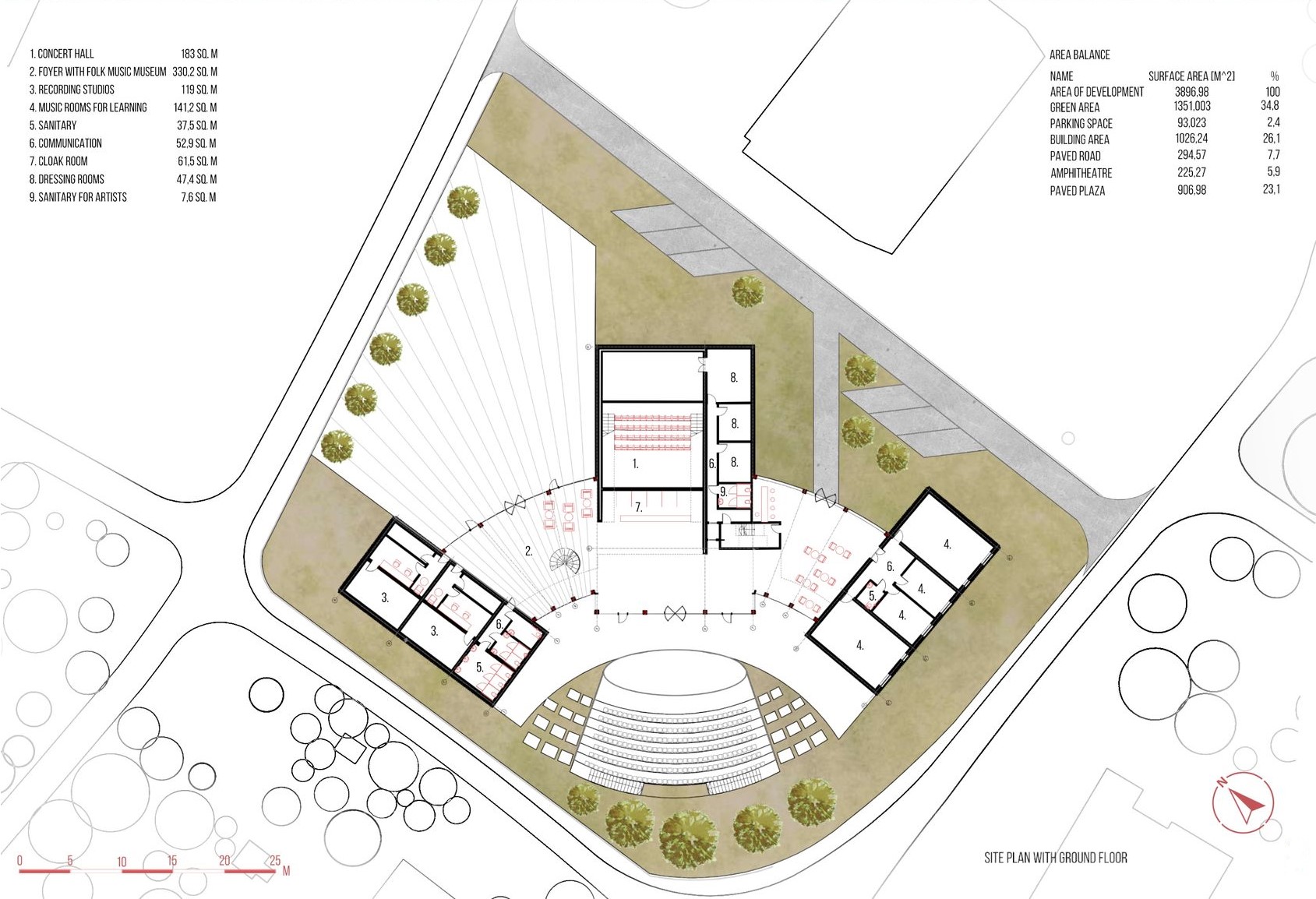 Kanatitsa site plan: Functional harmony with nature.