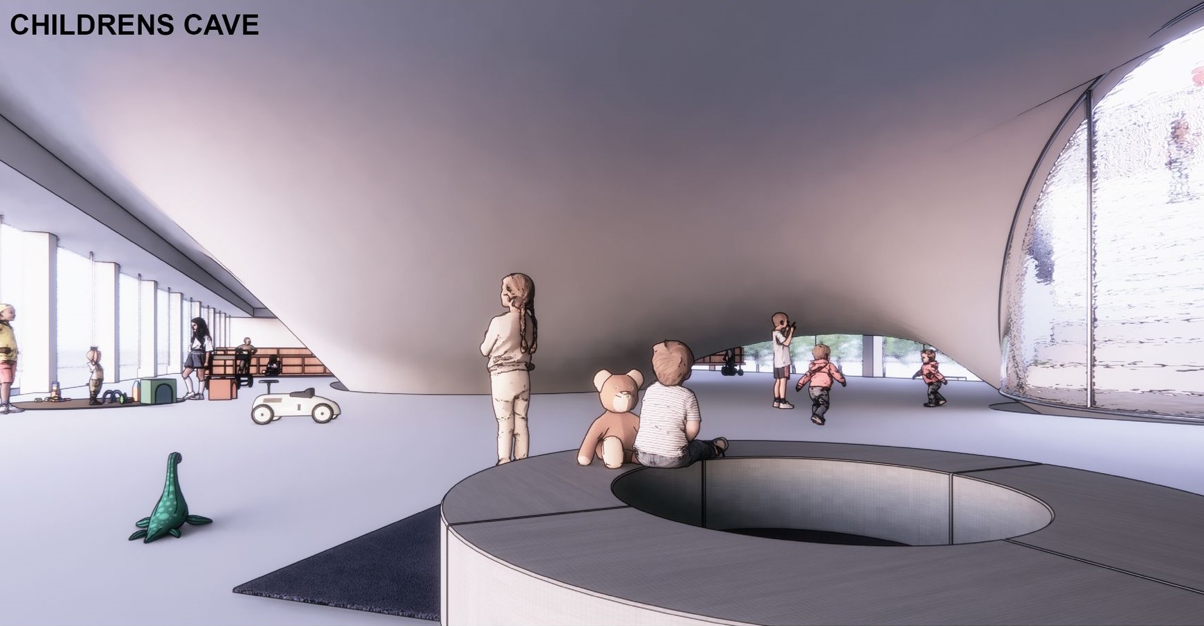 Modern Children's Cave: A Space of Light and Play