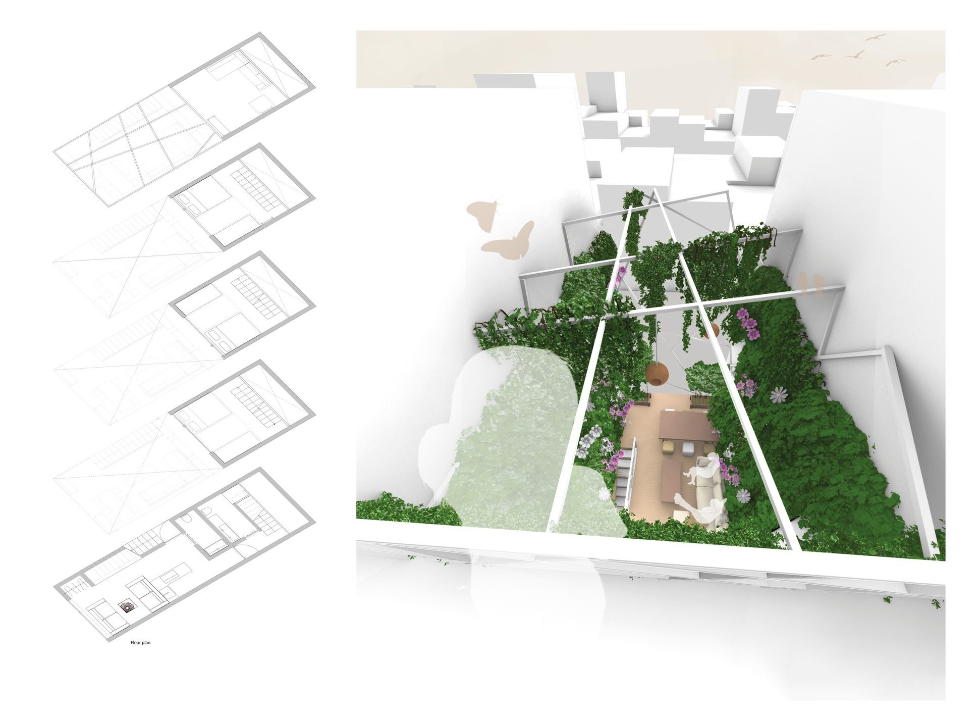 Architectural harmony: Nature meets urban living.