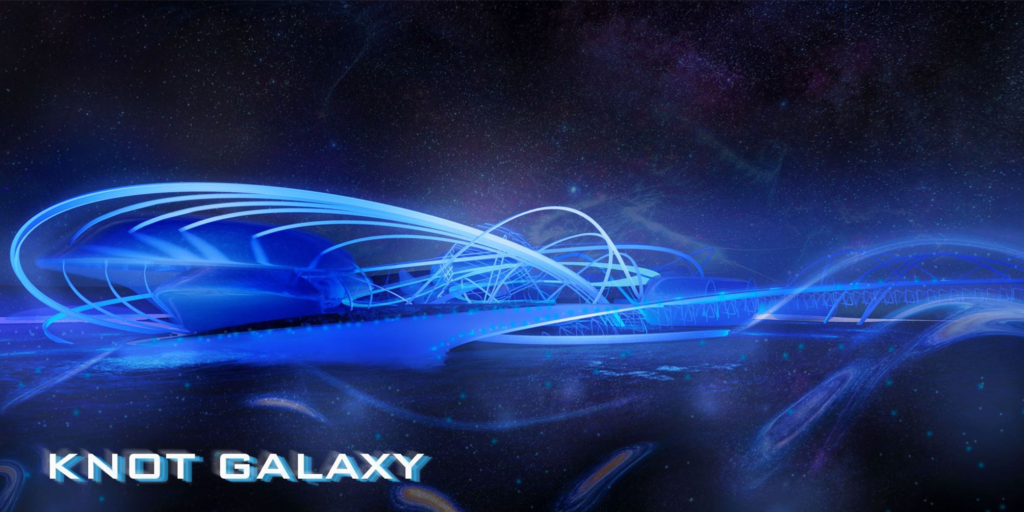 Knot Galaxy: Where architecture meets the cosmos.