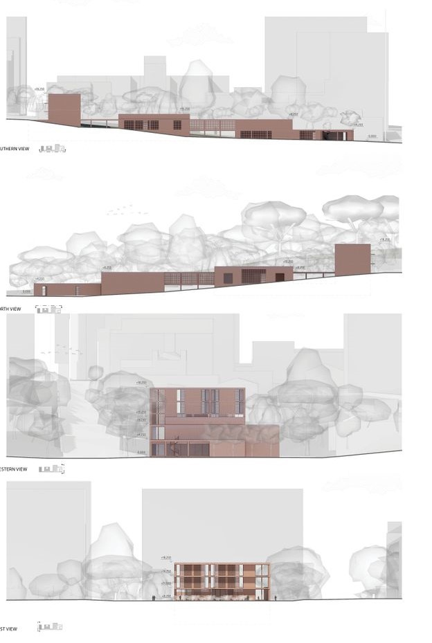 Elevated views: Design transparency meets urban canopy.
