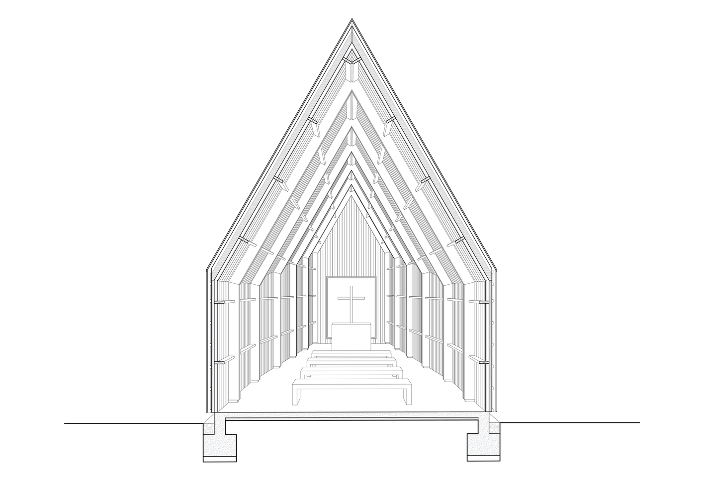 Wooden Chapel Design: A Case Study of Clinica Alemana Osorno Chapel by ...