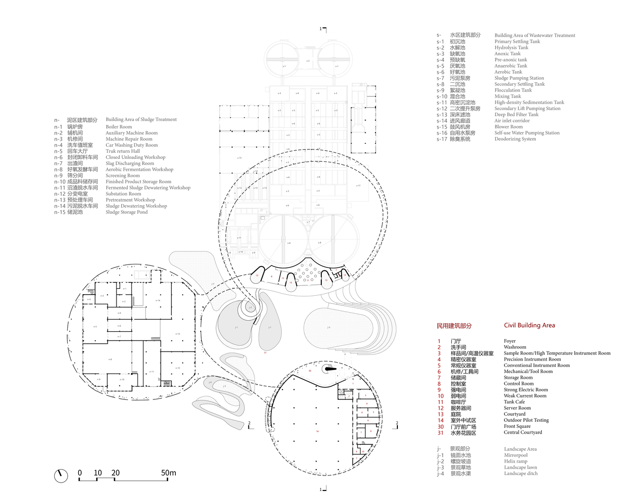 Concept WRRF Yixing Water Resource Recovery Facility by THAD SUP ...