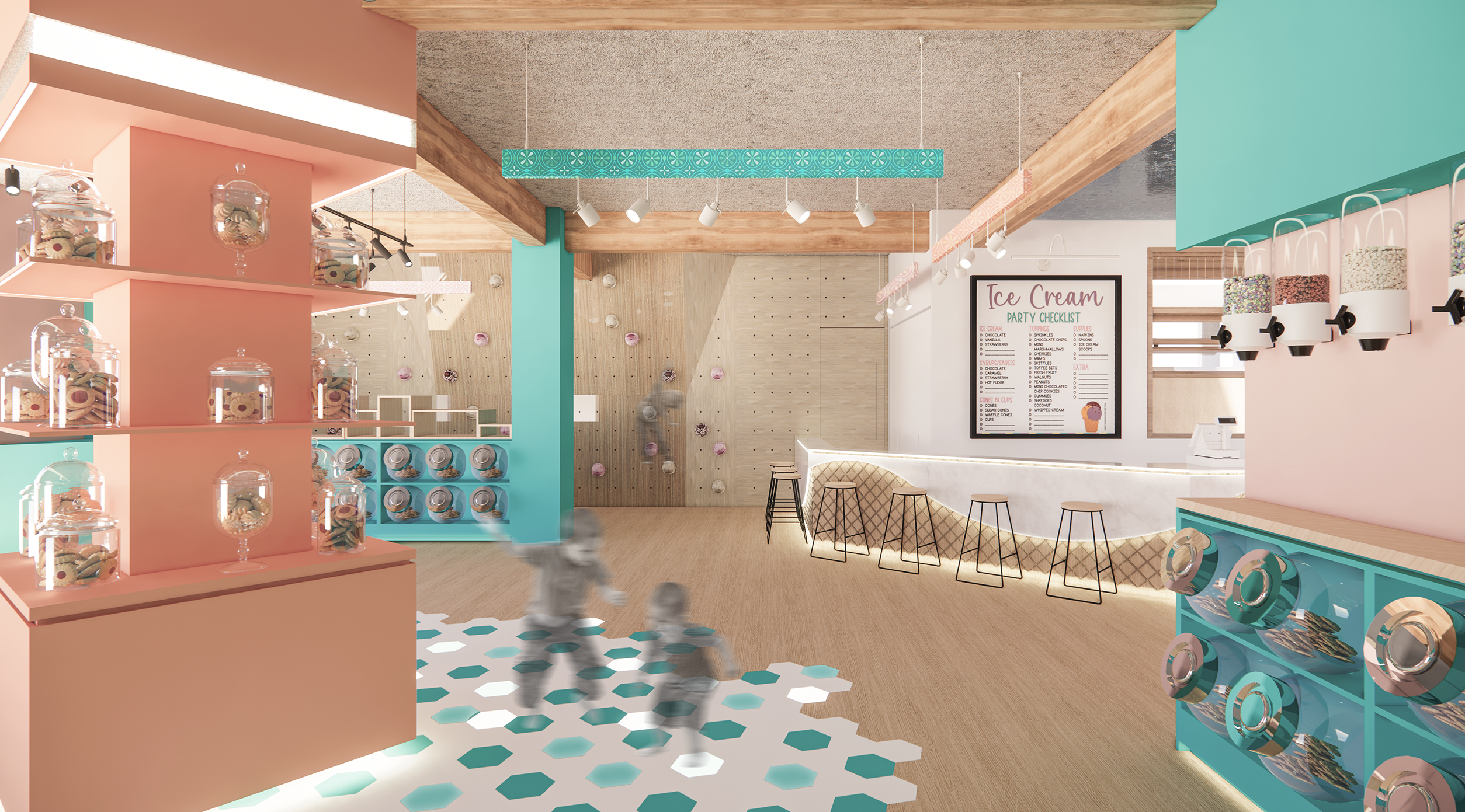 <i>the self-service ingredient area</i>